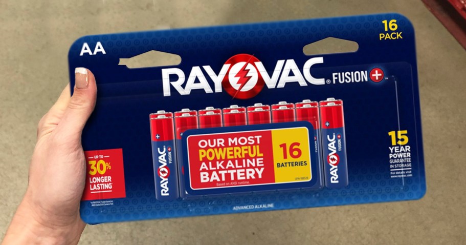 Rayovac AA Batteries 16-Count Only $4.99 Shipped (Reg. $16)