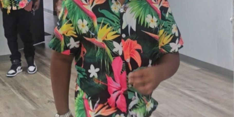 Men’s & Women’s Hawaiian Shirts from $6.99 on Amazon