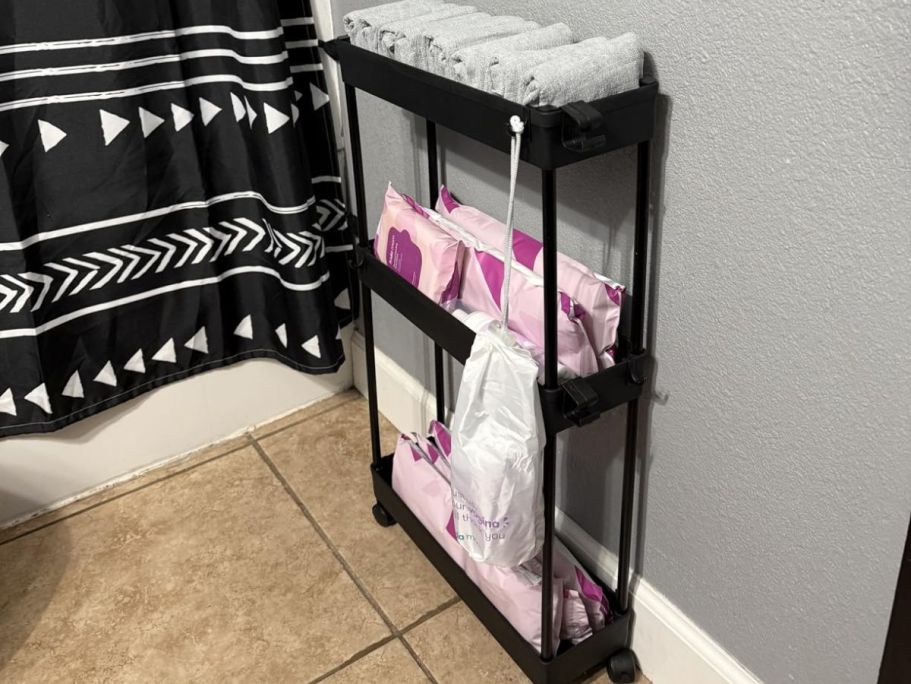 Slim 3-Tier Rolling Storage Cart Only $10 Shipped for Amazon Prime Members