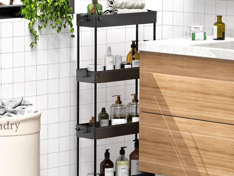 Slim Rolling Storage Cart Just $10 on Amazon (Reg. $25)