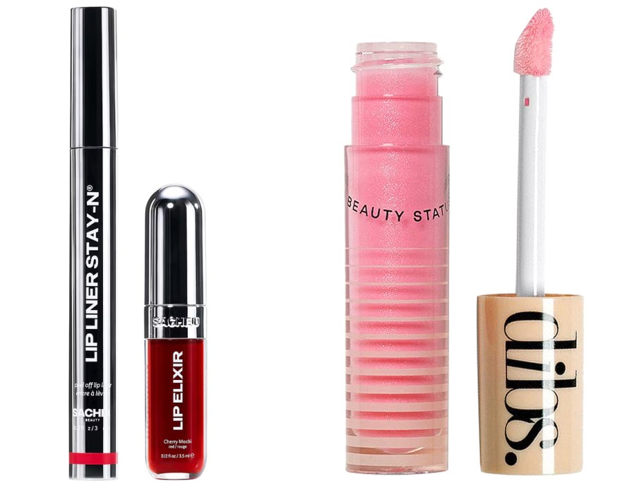 Sacheu Lip Liner & Lip Elixir Bundle and DIBS Beauty Go To Glossy Balm