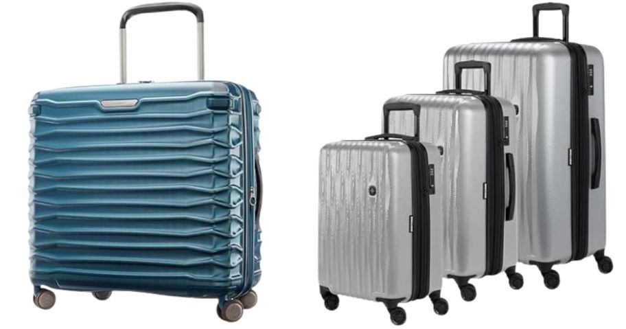 Samsonite Stryde 2 Hardside Expandable Luggage w Double Spinner Wheels and SwissGear 7272 Energie Hardside Expandable Luggage w Spinner Wheels