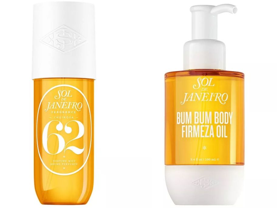 Stock images of two Sol de Janeiro Body Care Products
