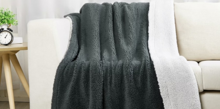 Sherpa Reversible Throw Blanket Only $6.97 on Walmart.com (Reg. $20)