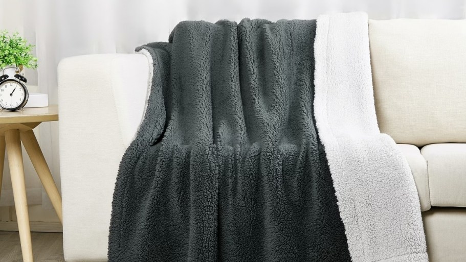 Sherpa Reversible Throw Blanket Only $6.97 on Walmart.com (Reg. $20)