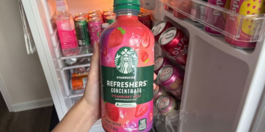 Starbucks Refreshers Strawberry Acai Concentrate Only $6.99 on Amazon