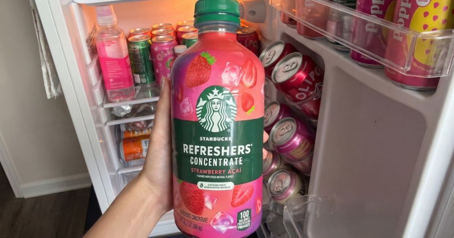 Starbucks Refreshers Strawberry Acai Concentrate Only $6.99 on Amazon