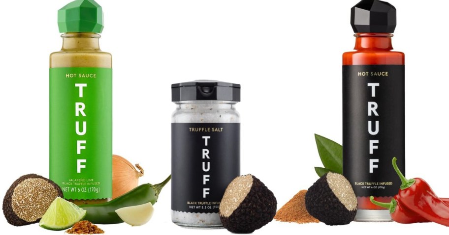 TRUFF Hot Sauces and Sea Salt