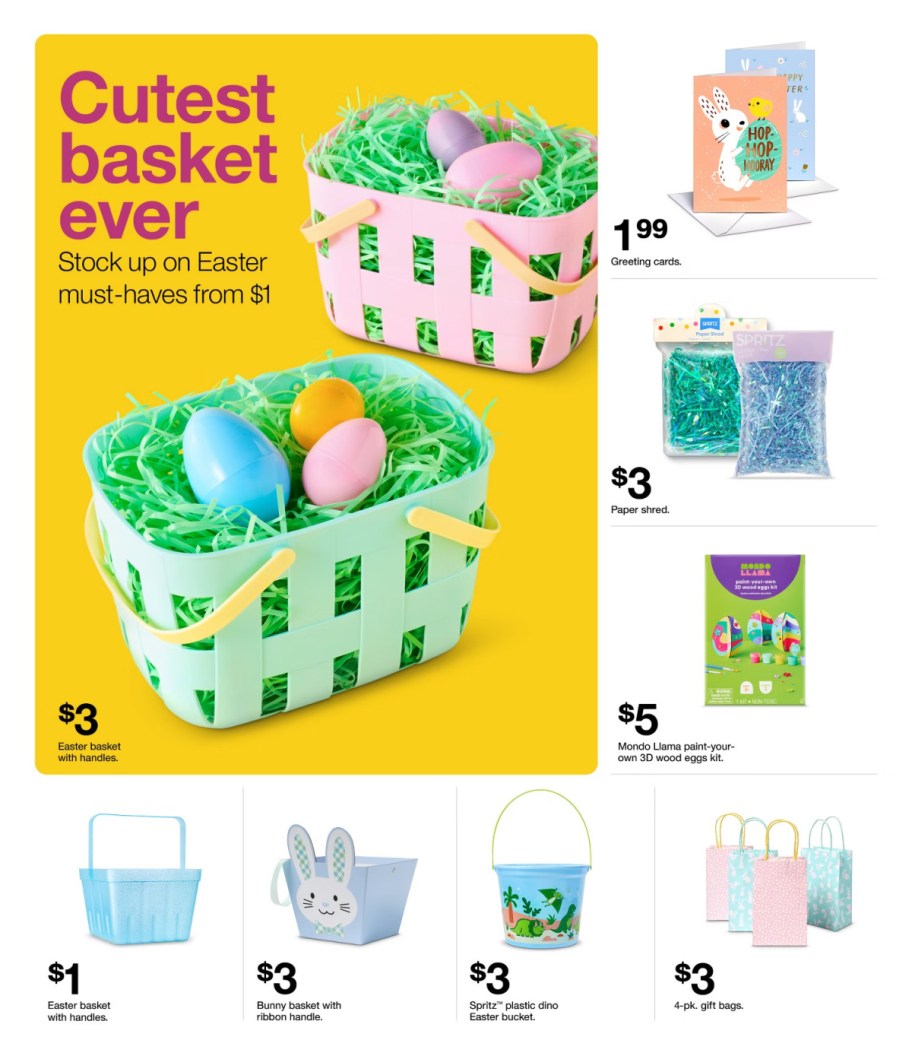 page from Target ad