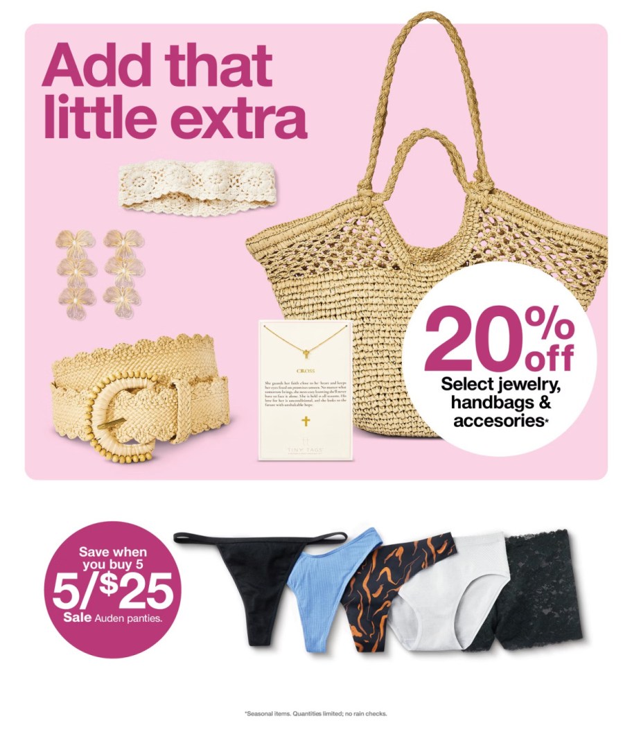 page from Target ad