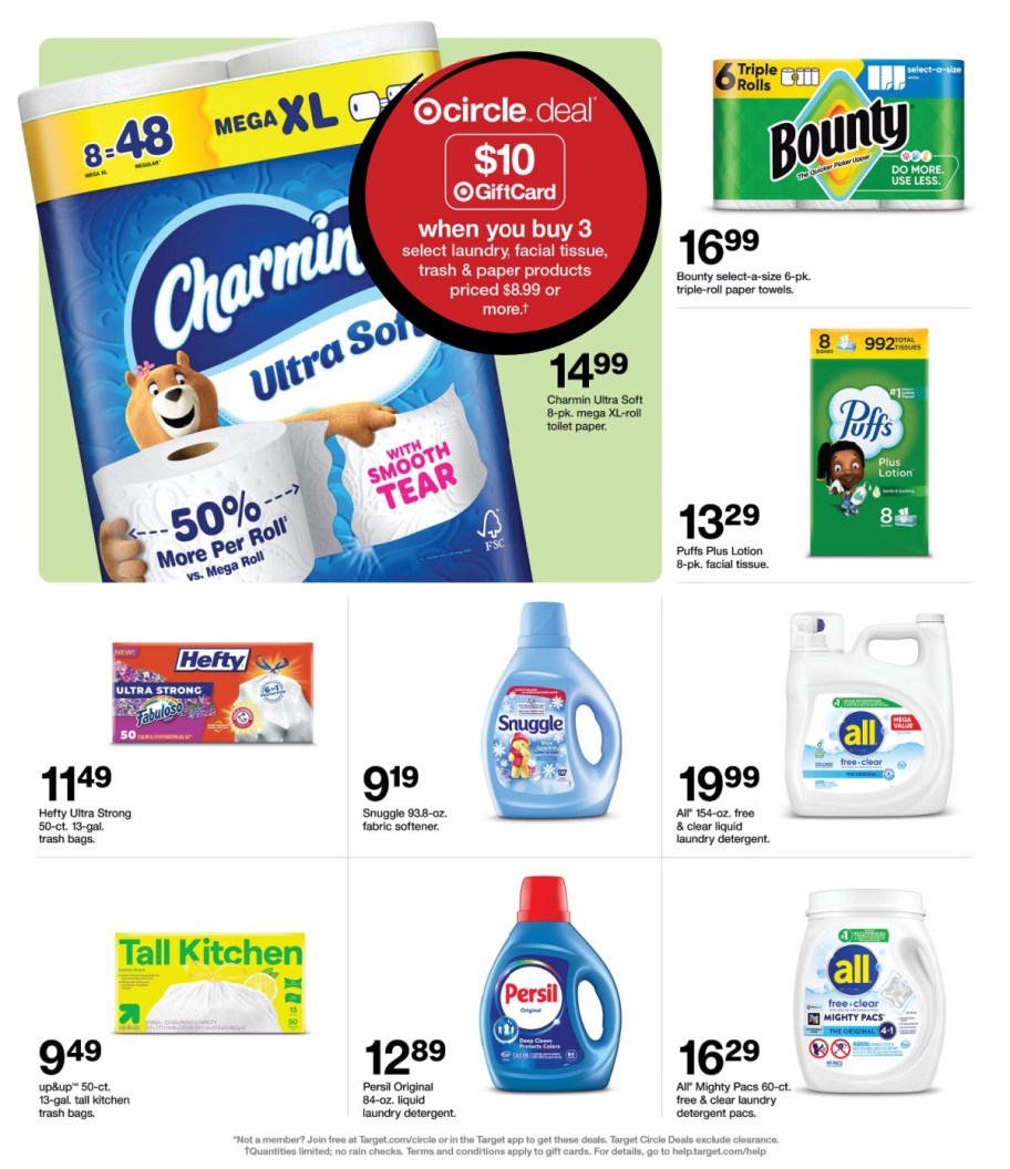 page from Target ad