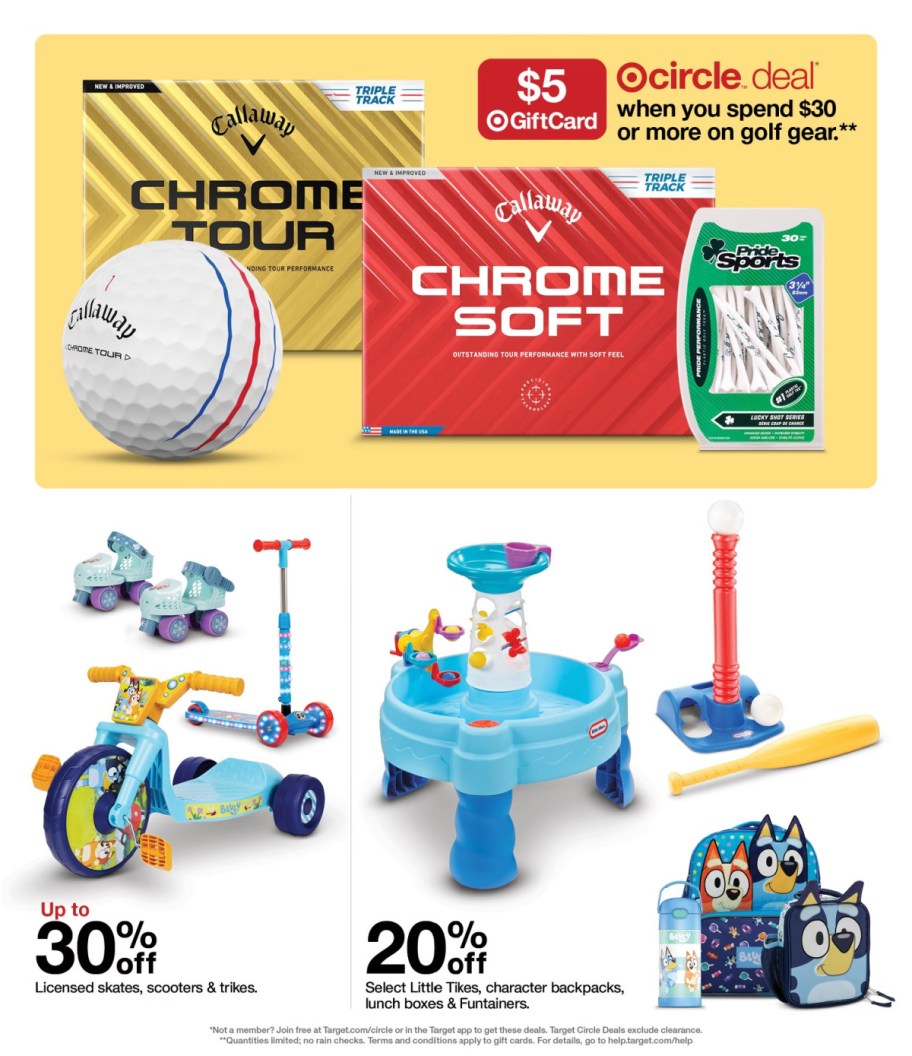 page from Target ad