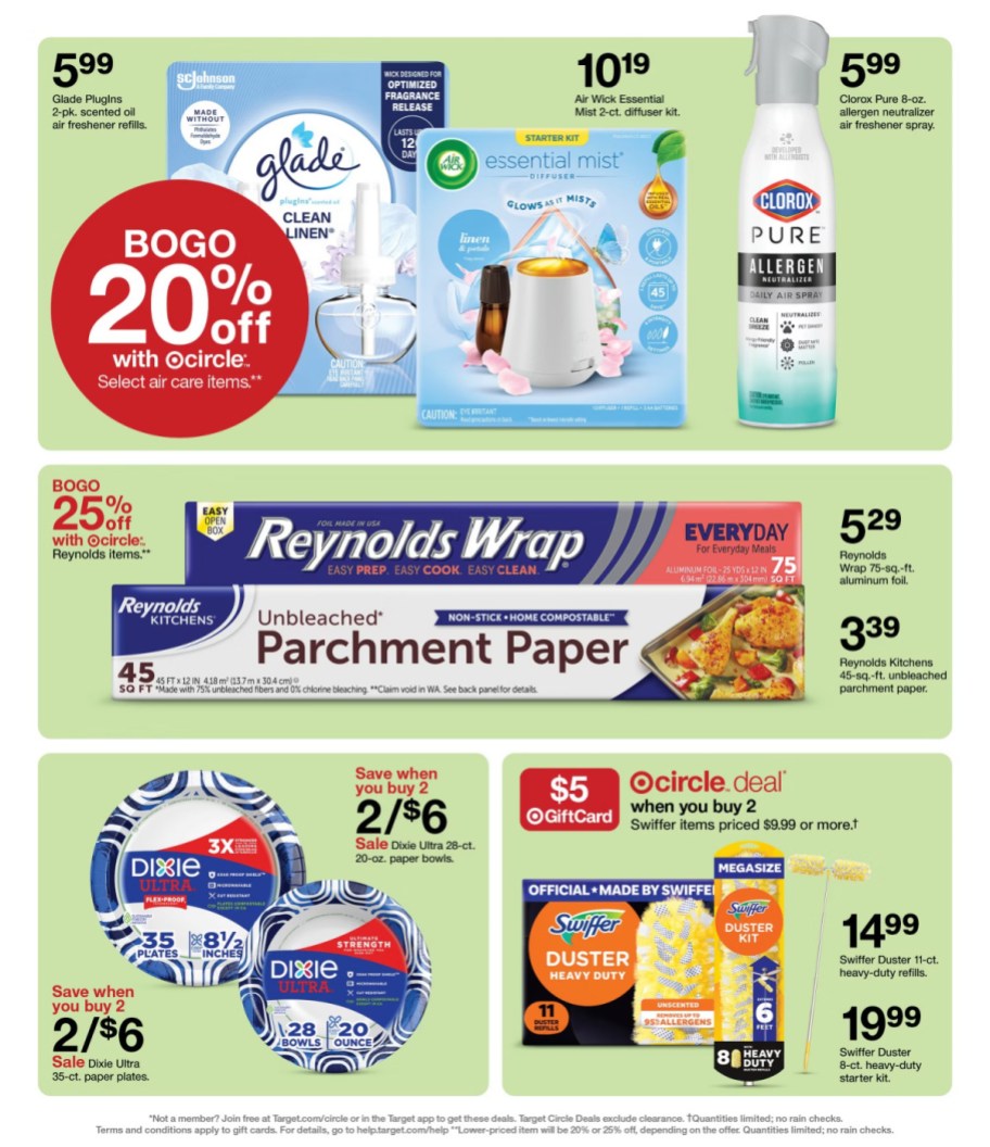 page from Target ad