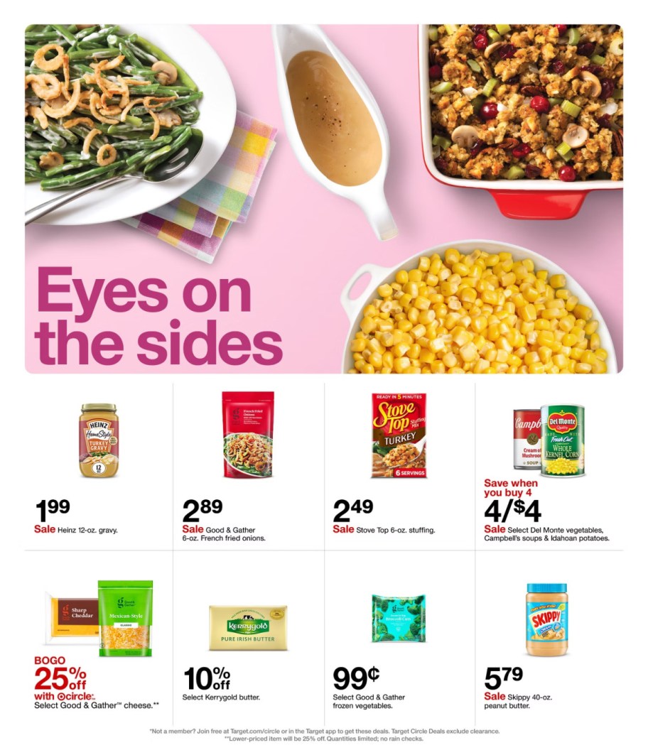 page from Target ad