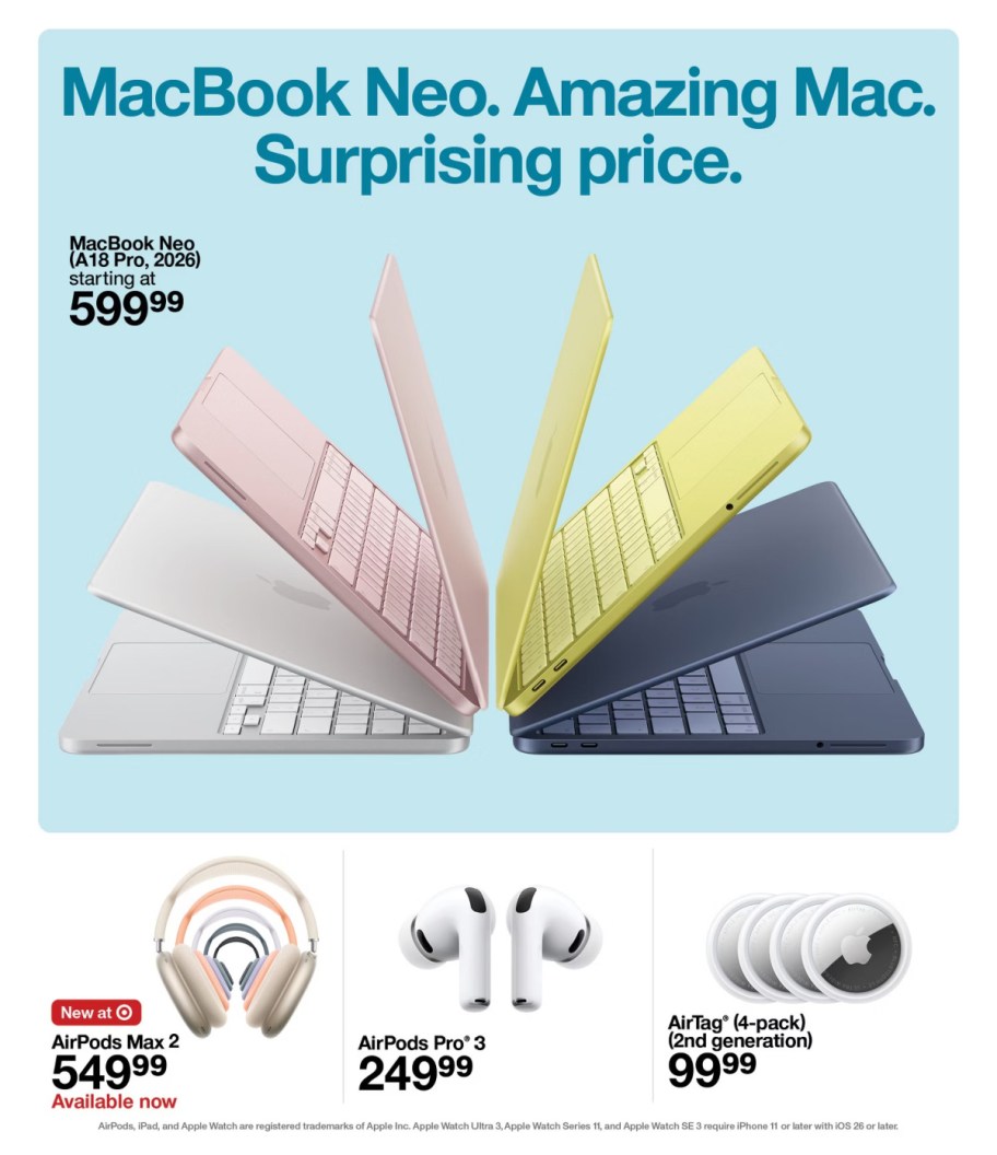 page from Target ad