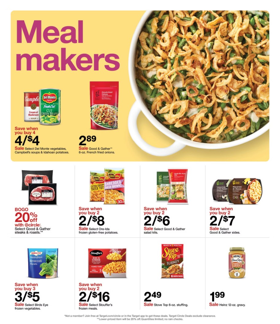 page from Target ad