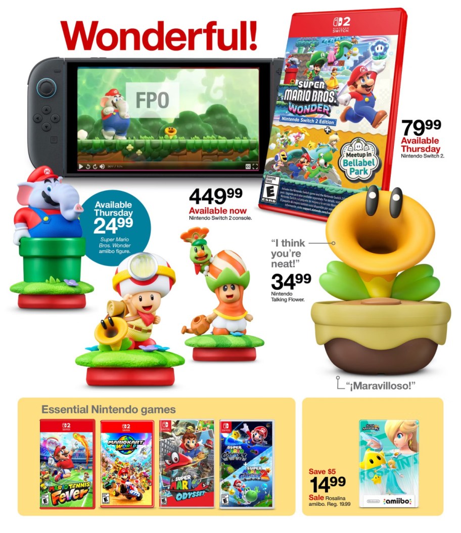 page from Target ad
