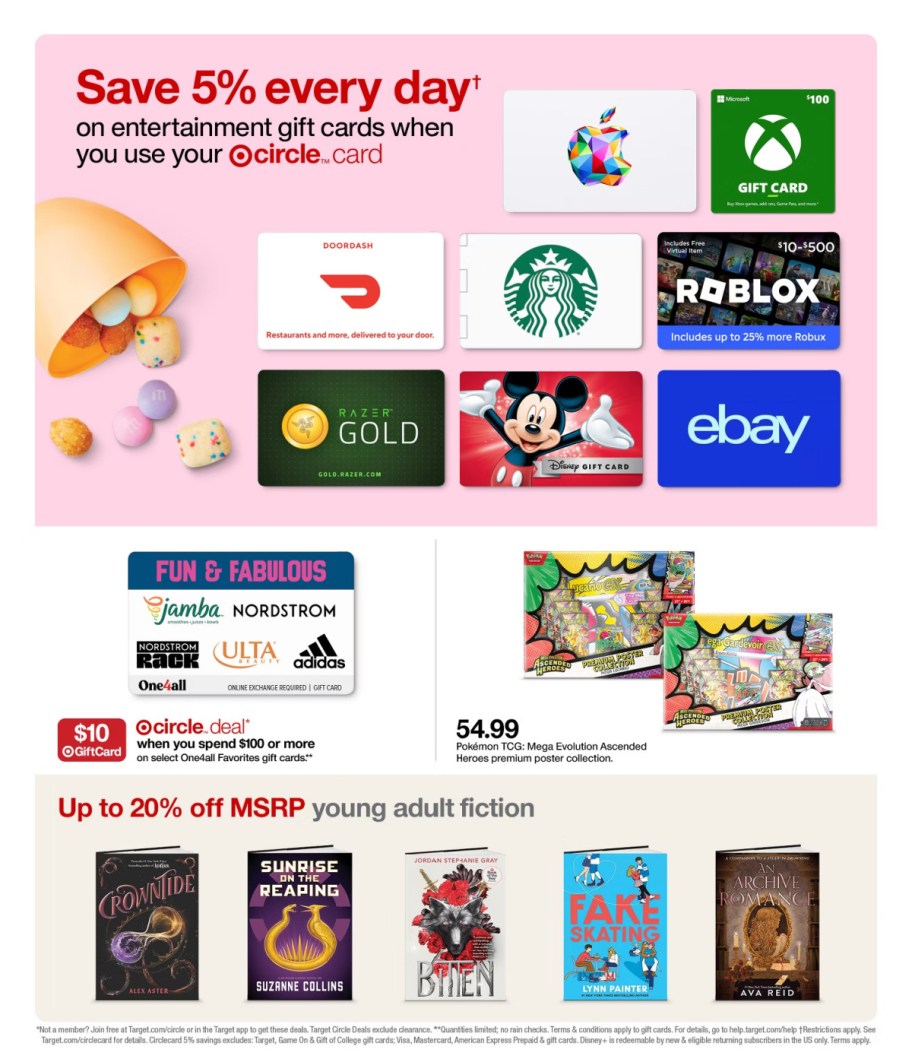 page from Target ad