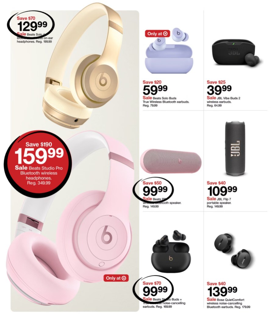 page from Target ad
