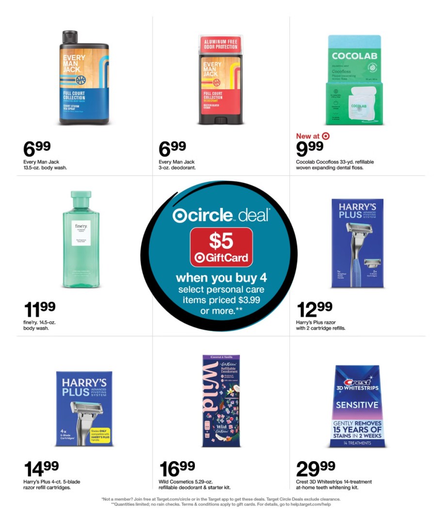 page from Target ad