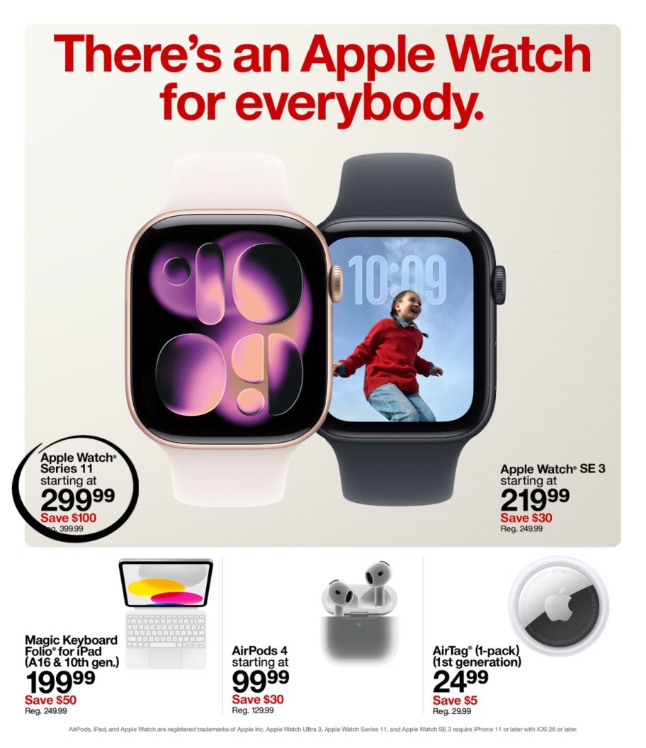 page from Target ad