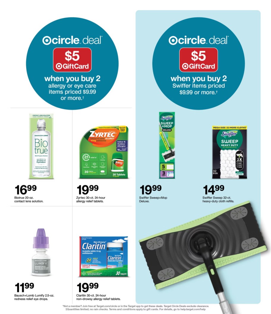 page from Target ad