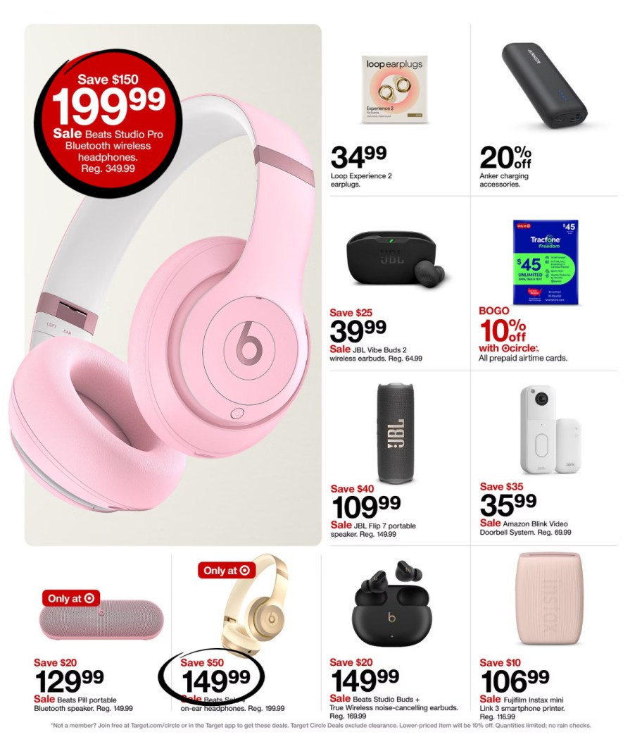 page from Target ad