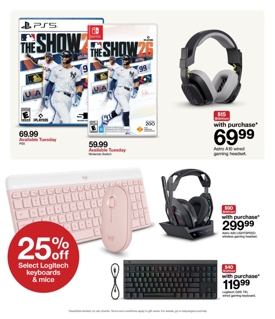 page from Target ad
