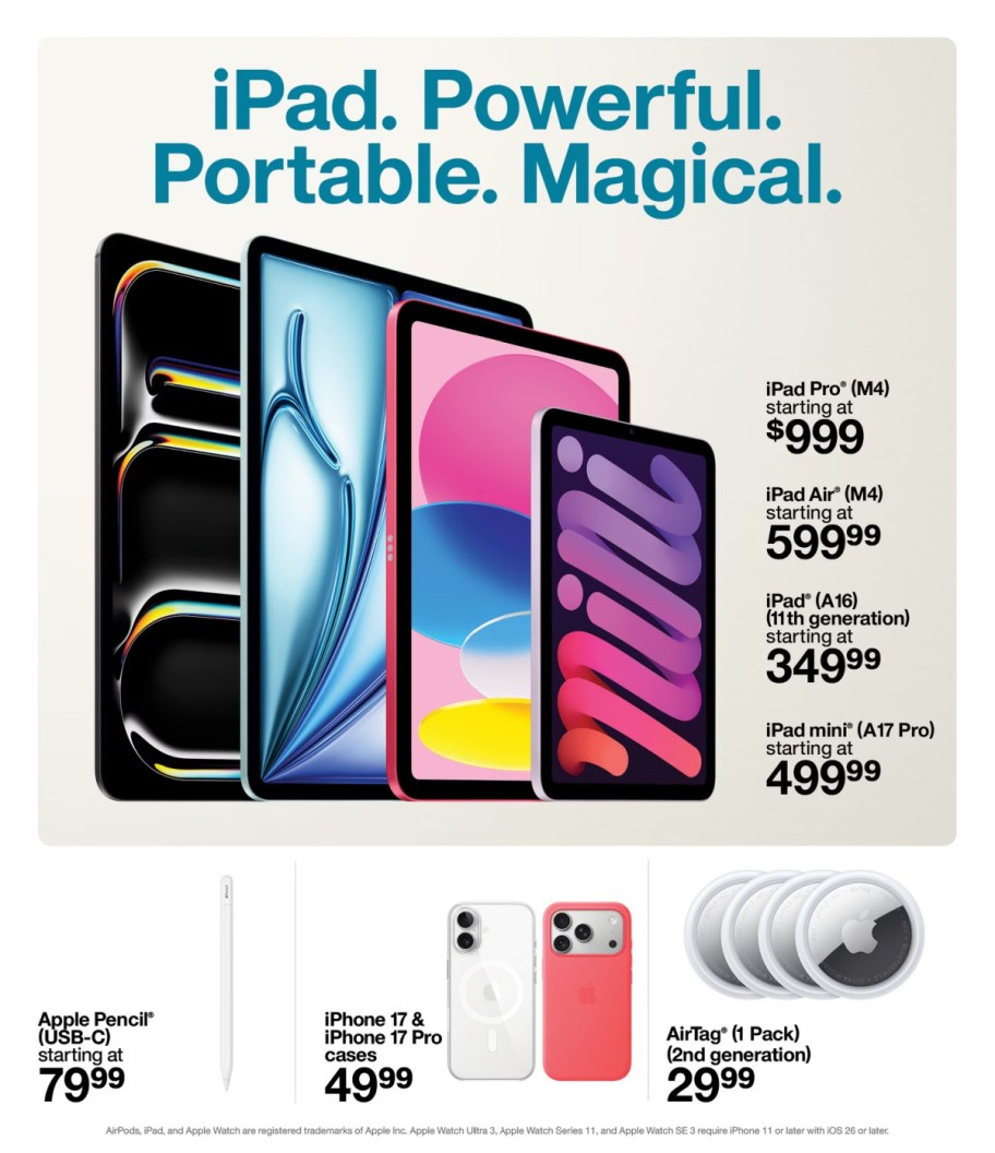 page from Target ad