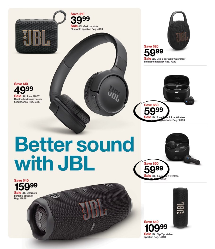 page from Target ad