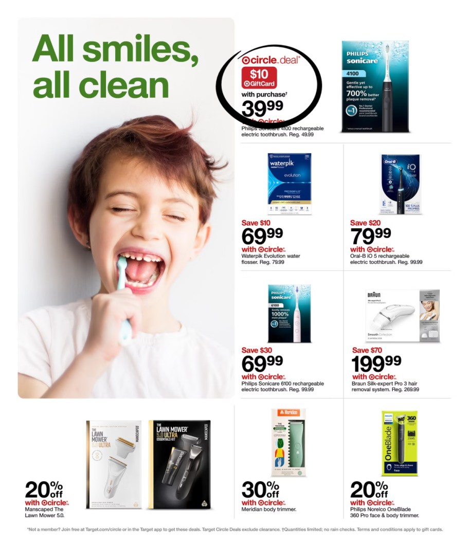 page from Target ad