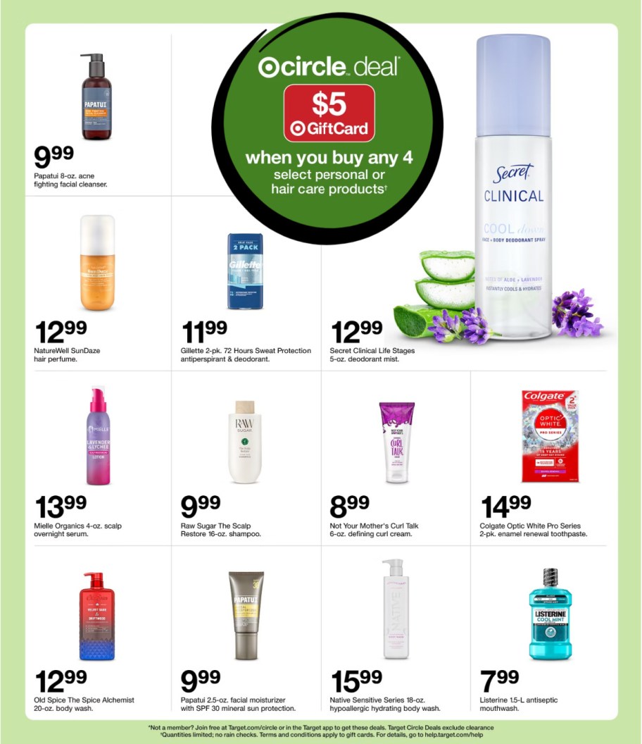 page from Target ad