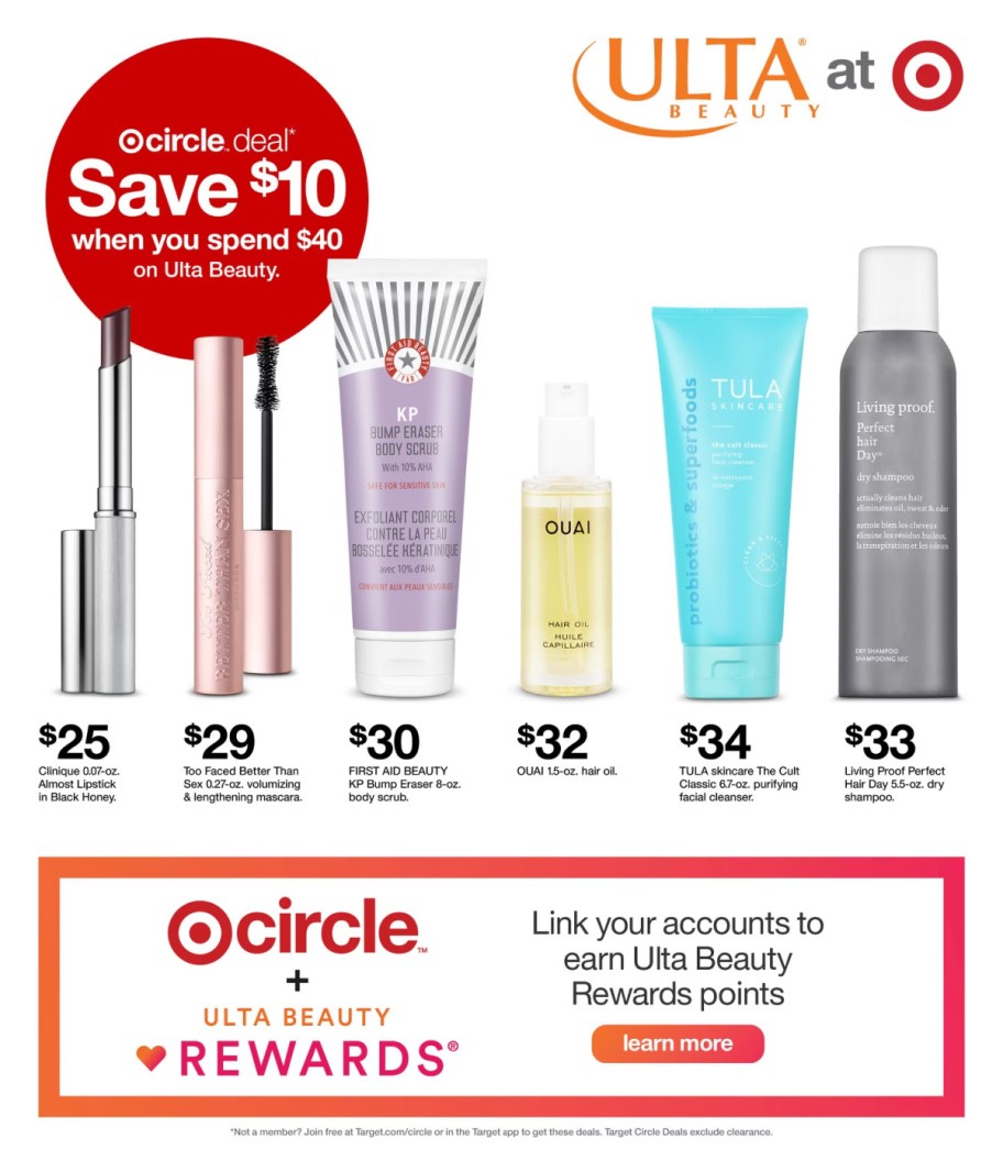 page from Target ad