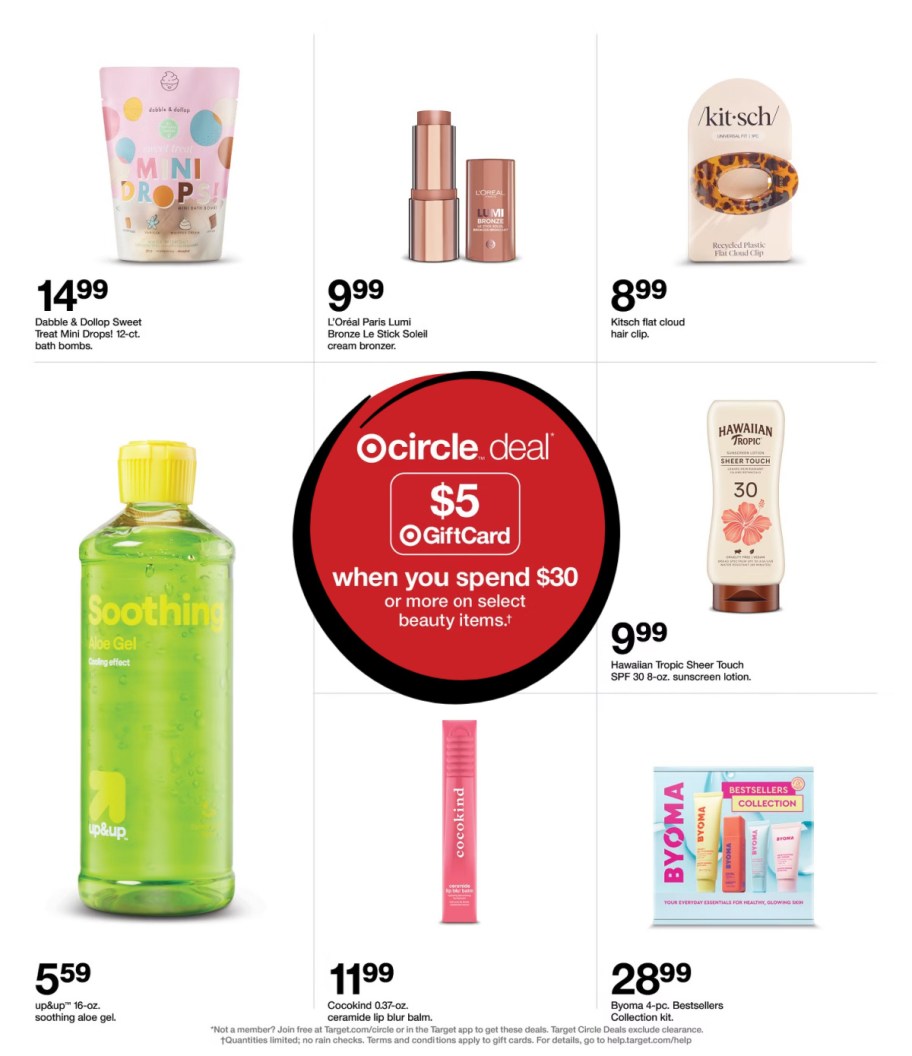 page from Target ad