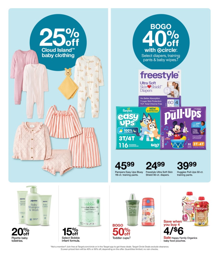 page from Target ad
