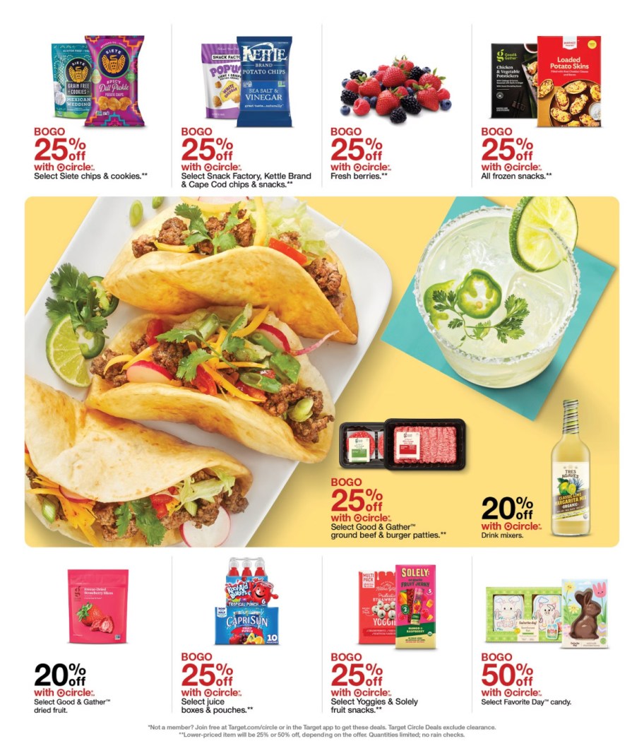 page from Target ad
