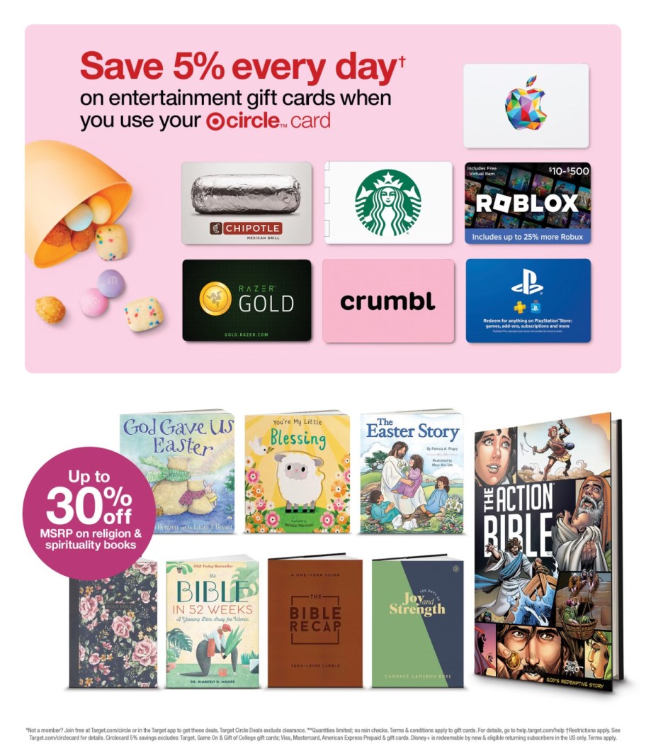 page from Target ad