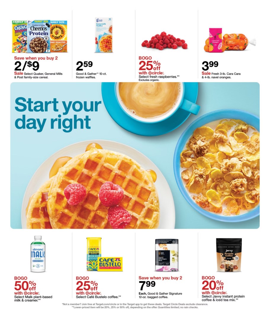 page from Target ad