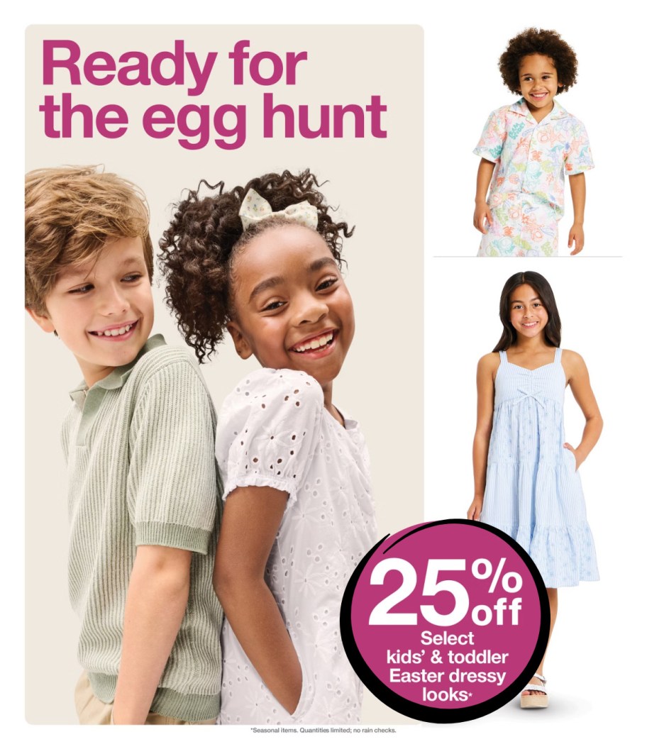 page from Target ad