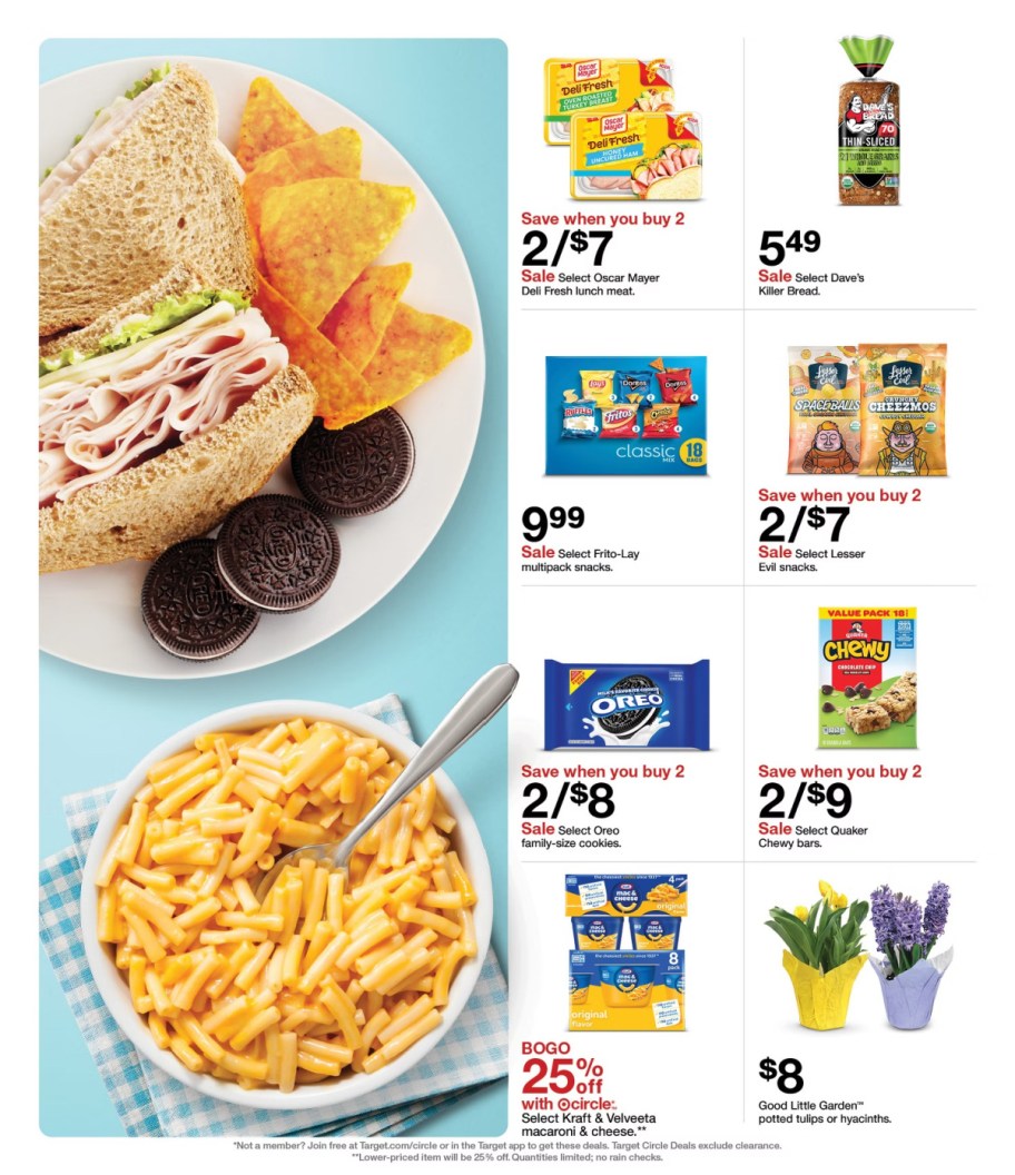 page from Target ad