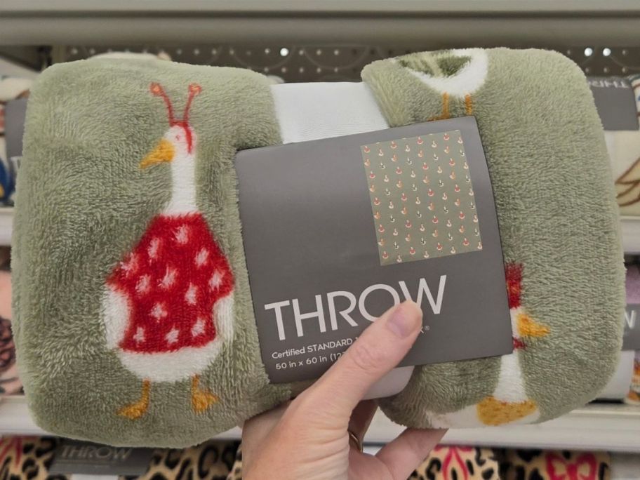 Silly Goose throw blanket from Target