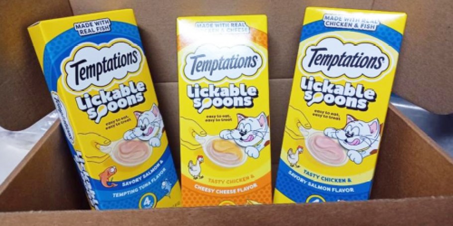 Free Temptations Lickable Spoons Cat Treats Sample