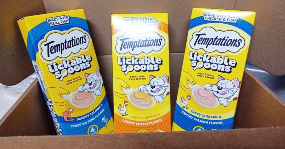 Free Temptations Lickable Spoons Cat Treats Sample