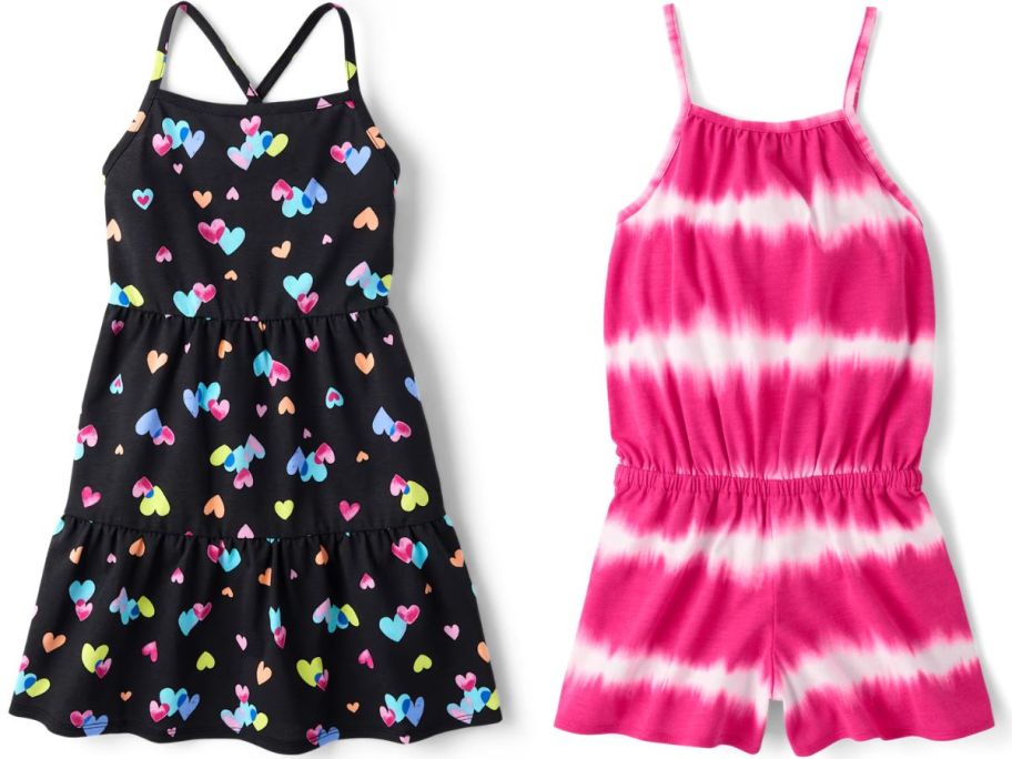 Stock images of The Children's Place dress and romper
