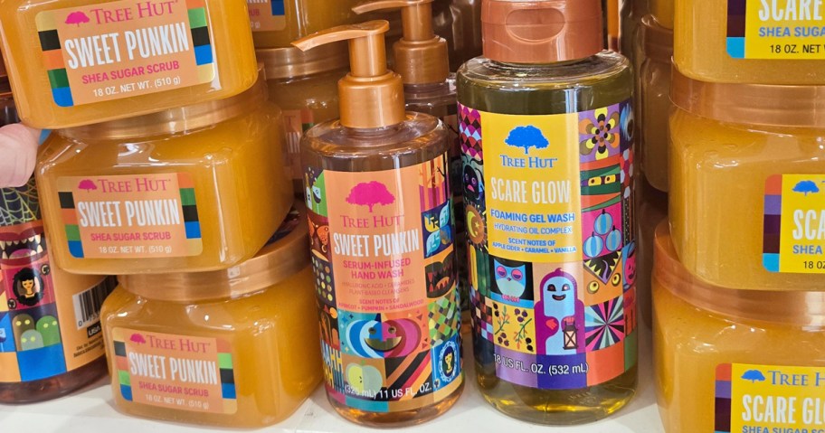 fall scented tree hut products on store shelf