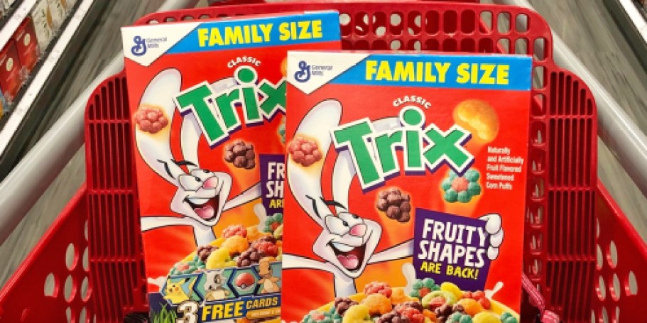 THREE Trix Cereal Family Size Boxes Only $8 Shipped on Amazon