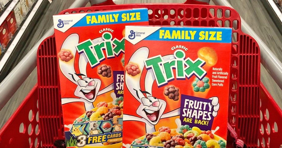 THREE Trix Cereal Family Size Boxes Only $8 Shipped on Amazon