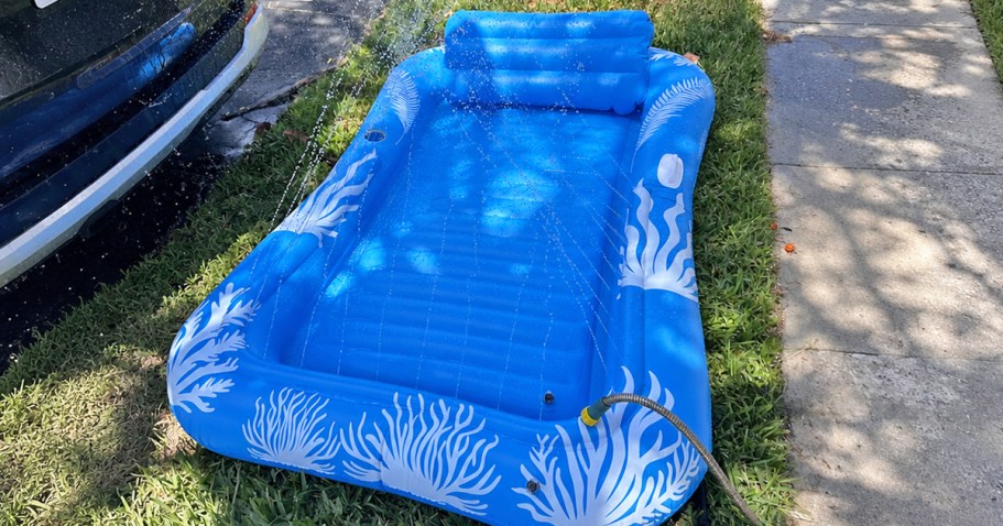 Inflatable Tanning Pool w/ Sprinklers Just $12.49 on Amazon (Reg. $28)