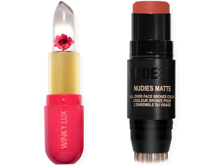 Winky Lux Lip Balm and NUDESTIX bronzer stick