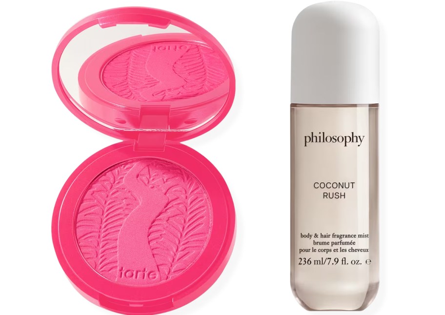 Tarte blush and Philosophy fragrance mist